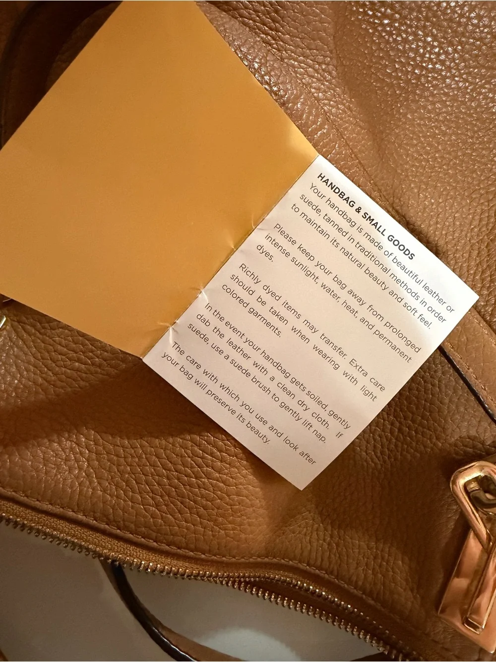 Michael Kors Brown Pebbled Leather Shoulder Bag with Gold Hardware